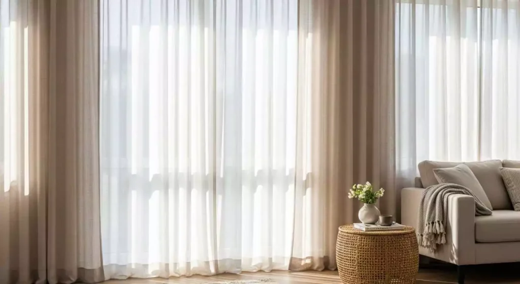 Natural Light with Sheer Curtains