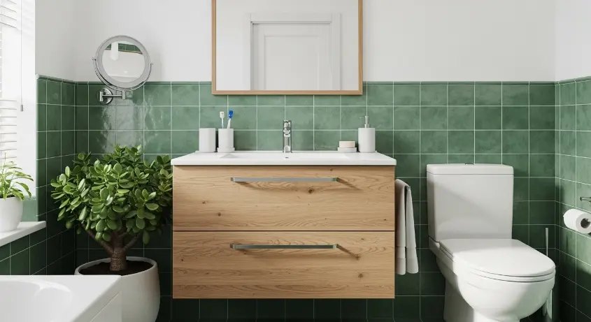 biophilic bathroom