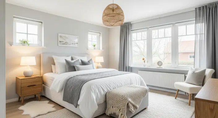 cozy bedroom promotes better sleep and reduces stress.