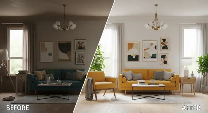 DIY Bedroom Makeover Before & After