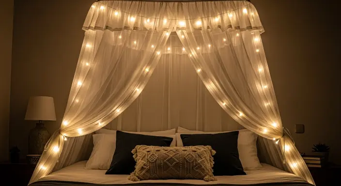 fairy lights Bedroom