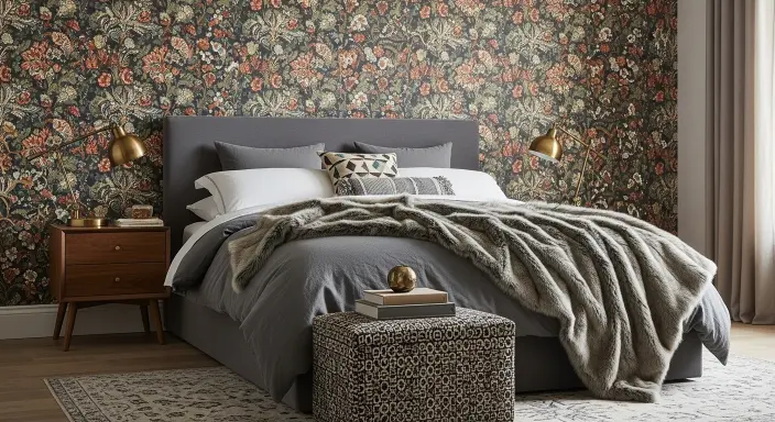 Bedroom with Textured Layers