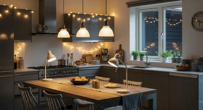 Use LED bulbs in table lamps