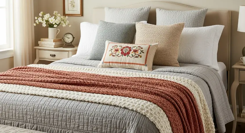 Textured Bedding for Cozy Layers