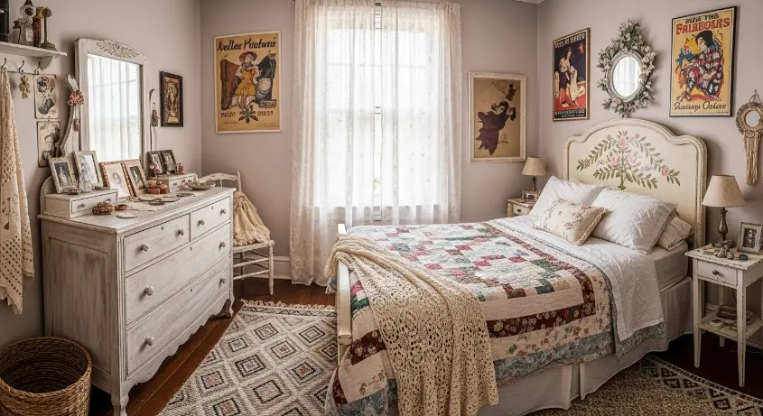 Vintage Bedroom Style on a Budget