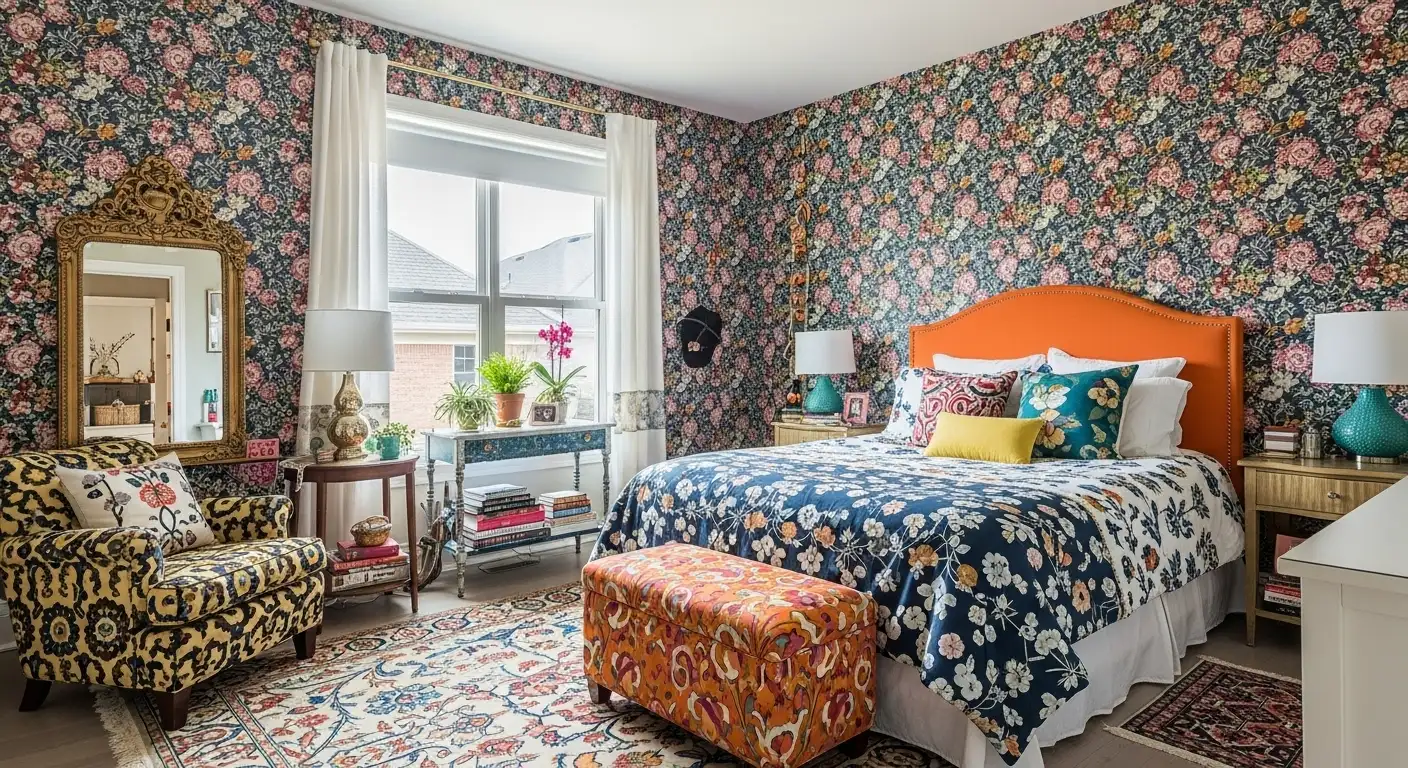 Eclectic Maximalism Bedroom